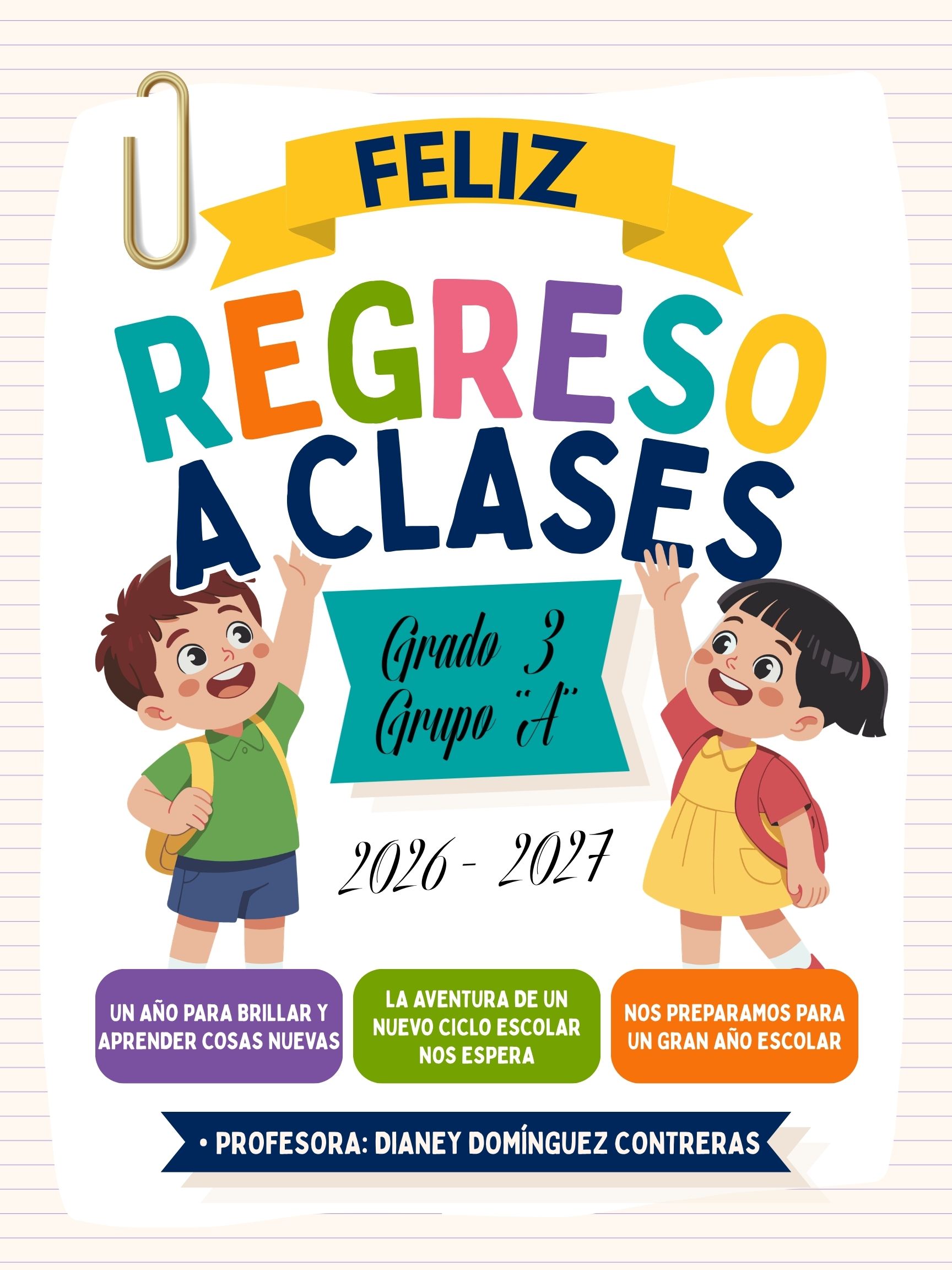 Tercero "A"                                                                                          Profesora: Dianey Domínguez  